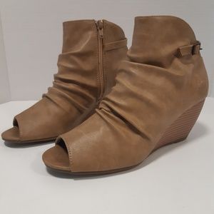 Blowfish Peep Toe Ankle Booties